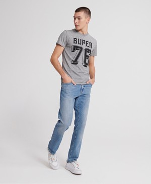 Superdry Mono Classic Férfi Pólók Szürke | KBHIS7392